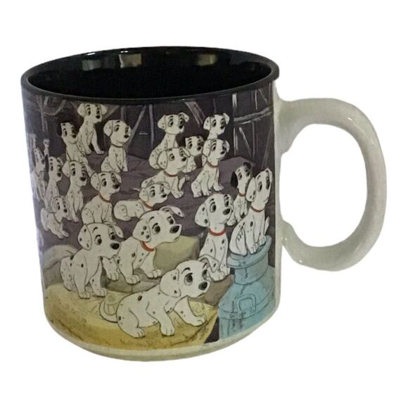 Vintage Walt Disney's "101 Dalmatians" Coffee Mug Ceramic Puppy Cup - Picture 3 of 6
